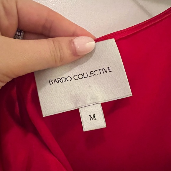 Bardo Collective Red Asymmetrical Top - Picture 2 of 2